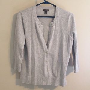 3/4 sleeve grey Eddie Bauer cardigan